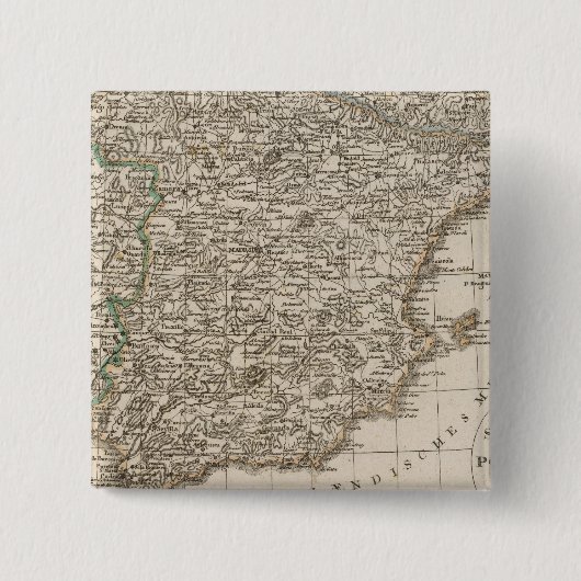 Badge Carré 5 Cm Espagne, Portugal 4 (Devant)