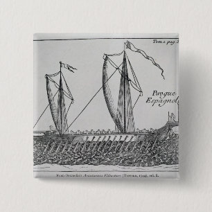 Badge Carré 5 Cm Espagnol Ship