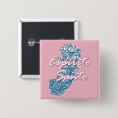 Badge Carré 5 Cm Espirito Santo (Devant & derrière)