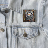 Badge Carré 5 Cm Espoir (En situation)