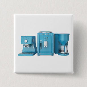 Badge Carré 5 Cm Espresso et machines à café filtres