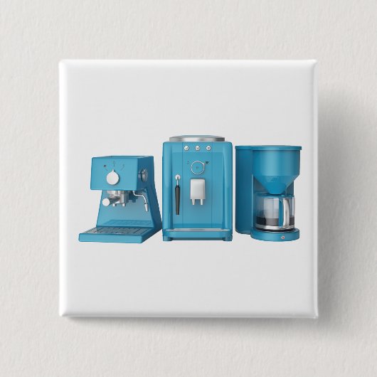 Badge Carré 5 Cm Espresso et machines à café filtres (Devant)