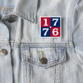 Badge Carré 5 Cm Esprit De 1776 (En situation)