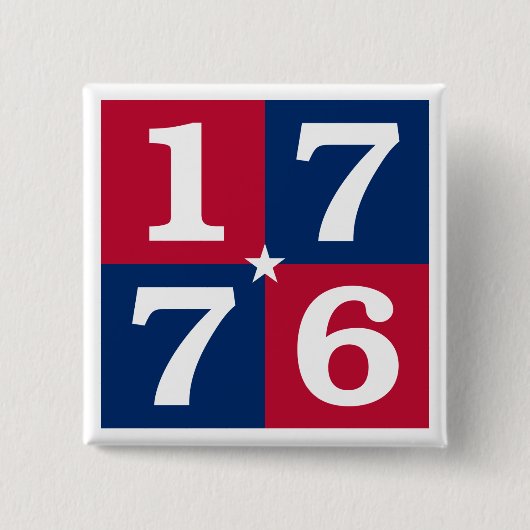 Badge Carré 5 Cm Esprit De 1776 (Devant)