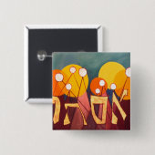 Badge Carré 5 Cm Esther (Devant & derrière)