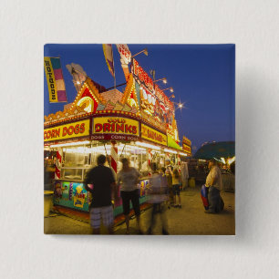 Badge Carré 5 Cm Étal de nourriture à la Northwest Montana Fair à