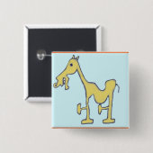 Badge Carré 5 Cm Étalon (Devant & derrière)