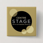 Badge Carré 5 Cm Étape du centre (Devant)