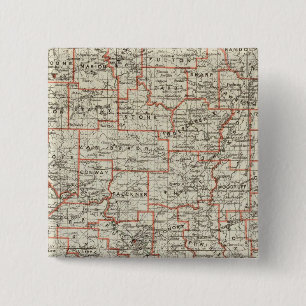 Badge Carré 5 Cm État de l'Arkansas