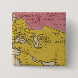 Badge Carré 5 Cm État des Nations dans l'aire chrétienne
