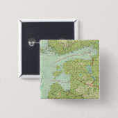 Badge Carré 5 Cm États baltes et Prusse orientale (Devant & derrière)