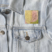 Badge Carré 5 Cm États occidentaux (En situation)