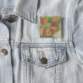Badge Carré 5 Cm États-Unis 33 (En situation)