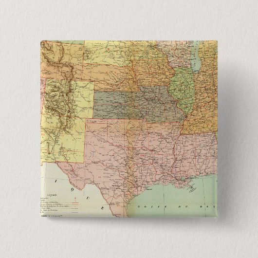 Badge Carré 5 Cm États-Unis 33 (Devant)