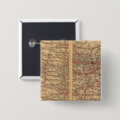 Badge Carré 5 Cm États-Unis 8 (Devant & derrière)