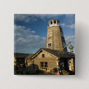 Badge Carré 5 Cm États-Unis, ALASKA, PÉNINSULE DE KENAI, HOMER: Hom