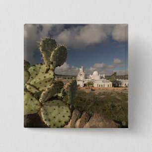 Badge Carré 5 Cm États-Unis, Arizona, Tucson : Mission San Xavier d