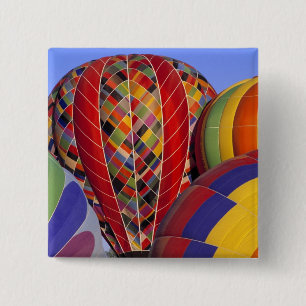 Badge Carré 5 Cm États-Unis, Arizona, Val Vista. Montgolfière color