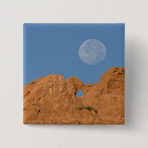 Badge Carré 5 Cm États-Unis, Colorado, Colorado Springs, Jardin des