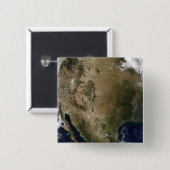 Badge Carré 5 Cm États-Unis du centre et de l'ouest (Devant & derrière)