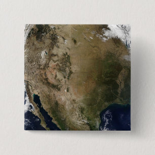 Badge Carré 5 Cm États-Unis du centre et de l'ouest