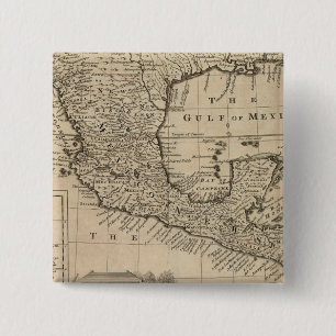 Badge Carré 5 Cm États-Unis et Mexique