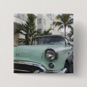 Badge Carré 5 Cm États-Unis, Floride, Miami Beach : South Beach, 19
