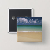 Badge Carré 5 Cm États-Unis, Hawaï. Scène de plage (Devant & derrière)