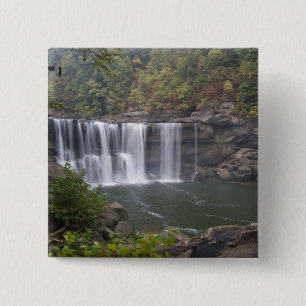 Badge Carré 5 Cm États-Unis - Kentucky. Cumberland Falls sur la