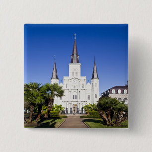Badge Carré 5 Cm États-Unis, Louisiane, La Nouvelle-Orléans. Quarti