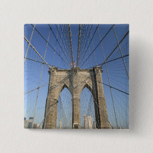 Badge Carré 5 Cm États-Unis, New York, New York City, Brooklyn :