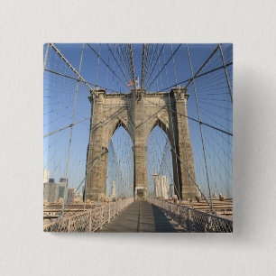 Badge Carré 5 Cm États-Unis, New York, New York City, Brooklyn : 3