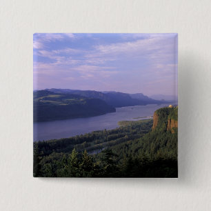 Badge Carré 5 Cm États-Unis, Oregon, Columbia River Gorge National