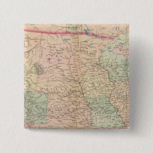 Badge Carré 5 Cm États-Unis, territoires