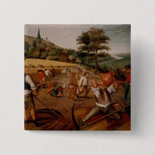 Badge Carré 5 Cm Été (Devant)