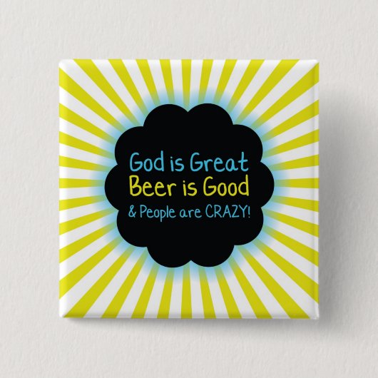 Badge Carré 5 Cm Été (Devant)