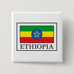 Badge Carré 5 Cm Éthiopie