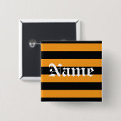 Badge Carré 5 Cm Étiquette nommée de Halloween (Devant & derrière)