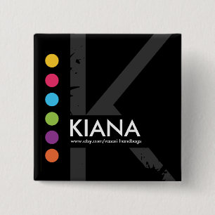 Badge Carré 5 Cm Étiquette nommée moderne