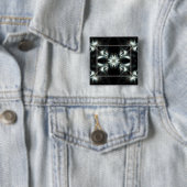 Badge Carré 5 Cm Étoile décorative (En situation)