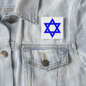 Badge Carré 5 Cm ✡︎ Étoile juive de David (En situation)