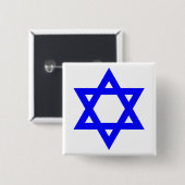 Badge Carré 5 Cm ✡︎ Étoile juive de David (Devant & derrière)