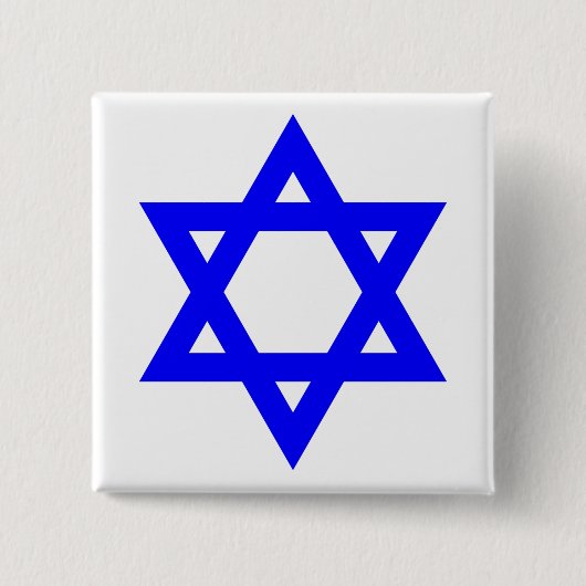 Badge Carré 5 Cm ✡︎ Étoile juive de David (Devant)
