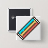 Badge Carré 5 Cm étouffant (Devant & derrière)