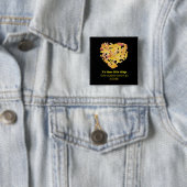 Badge Carré 5 Cm Être en amour citation : Ce sont ces petites chose (En situation)