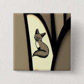 Badge Carré 5 Cm Être Foxy (Devant)