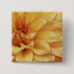 Badge Carré 5 Cm Étroitement dans les photographies de fleur de Dal