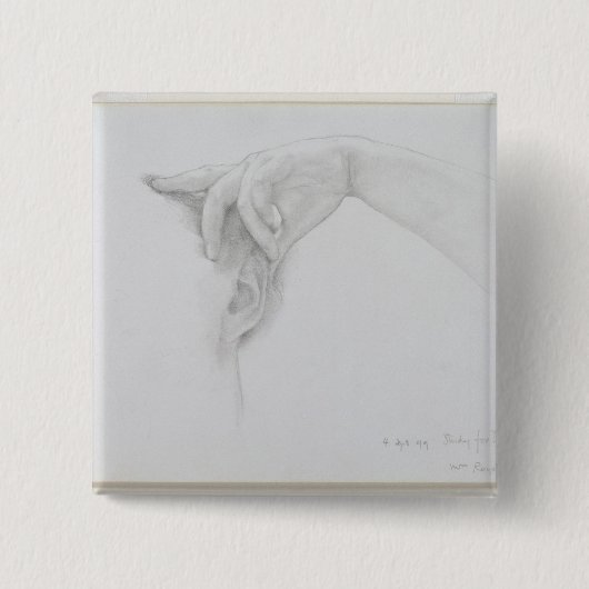 Badge Carré 5 Cm Étude d'Alma-Tadema | pour 'Thermaie Antoniniane (Devant)