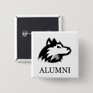 Badge Carré 5 Cm Étudiant de la NIU Huskies