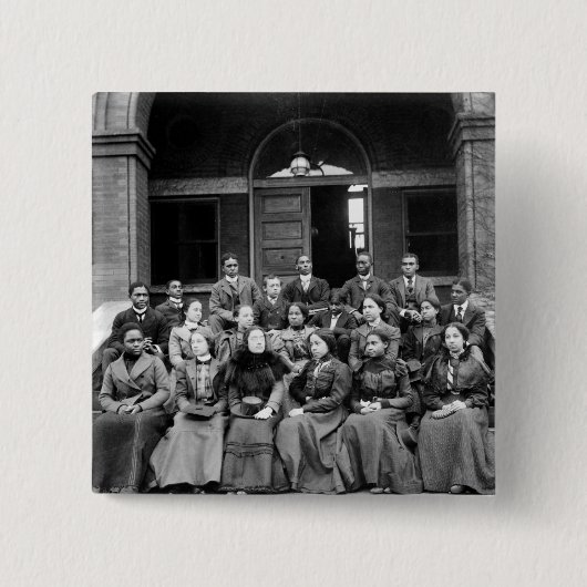 Badge Carré 5 Cm Étudiants de Fisk : 1899 (Devant)